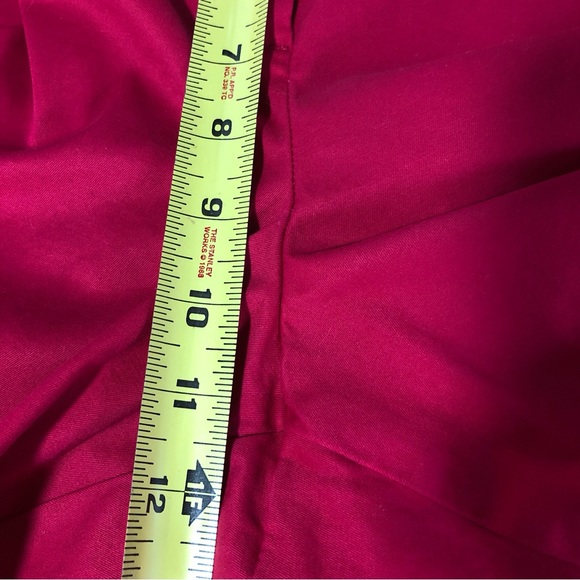 TALBOTS Curvy The Perfect Crop Pants Red Pink Sz 16 - Picture 11 of 12